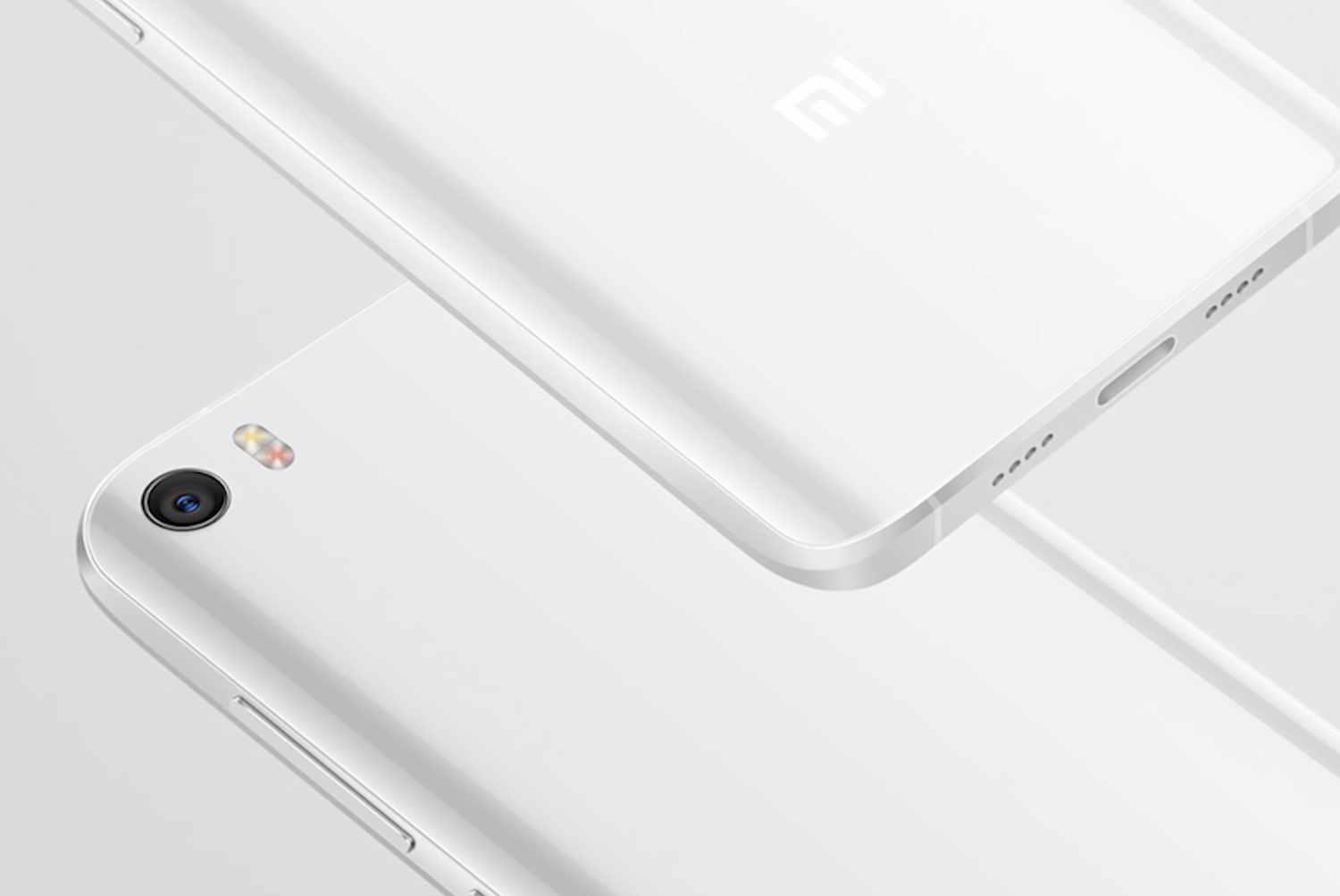 XiaoMi Mi5: Weiß - Rückansicht